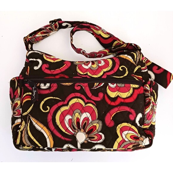 NEW Vera Bradley Med Hobo Crossbody Bag Retired Puccini Print - Picture 5 of 11